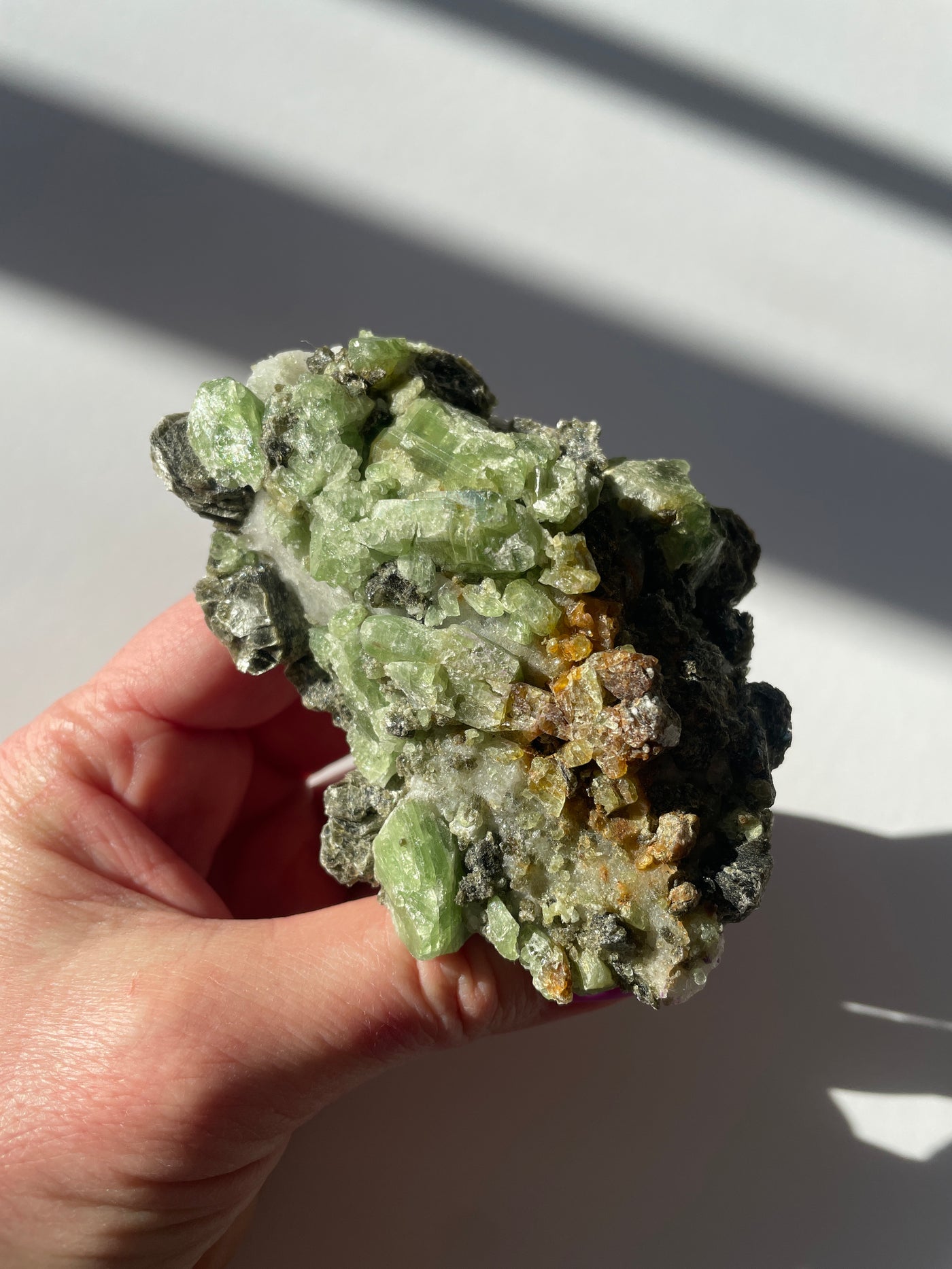 Chromium Diopside in Quartz Matrix 63