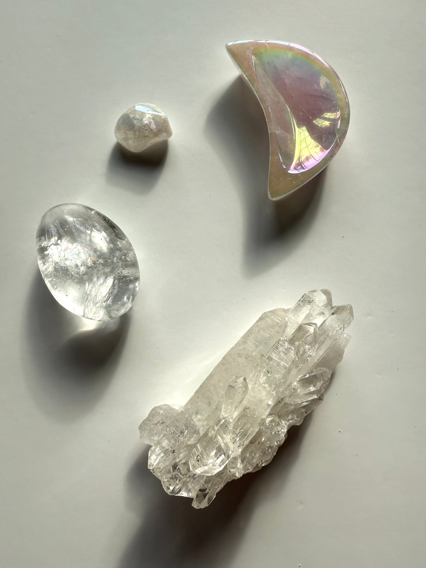 Aura Rose Quartz Moon Bowl Bundle