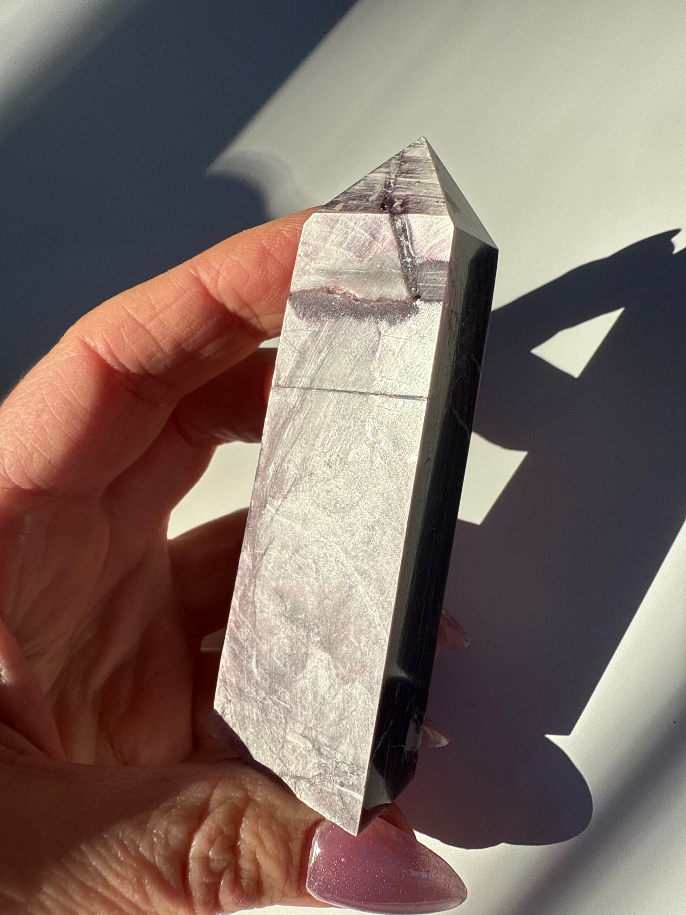 Rare Lepidolite Obelisk 21