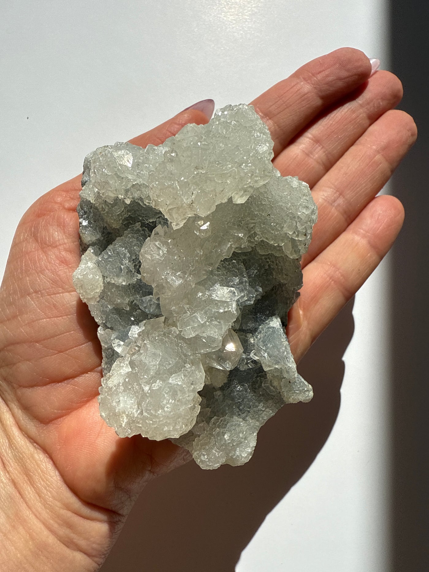 Zeolite Piece 80 - Apophyllite on Chalcedony