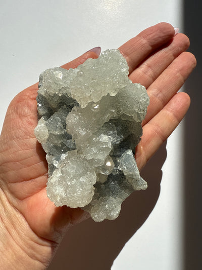 Zeolite Piece 80 - Apophyllite on Chalcedony