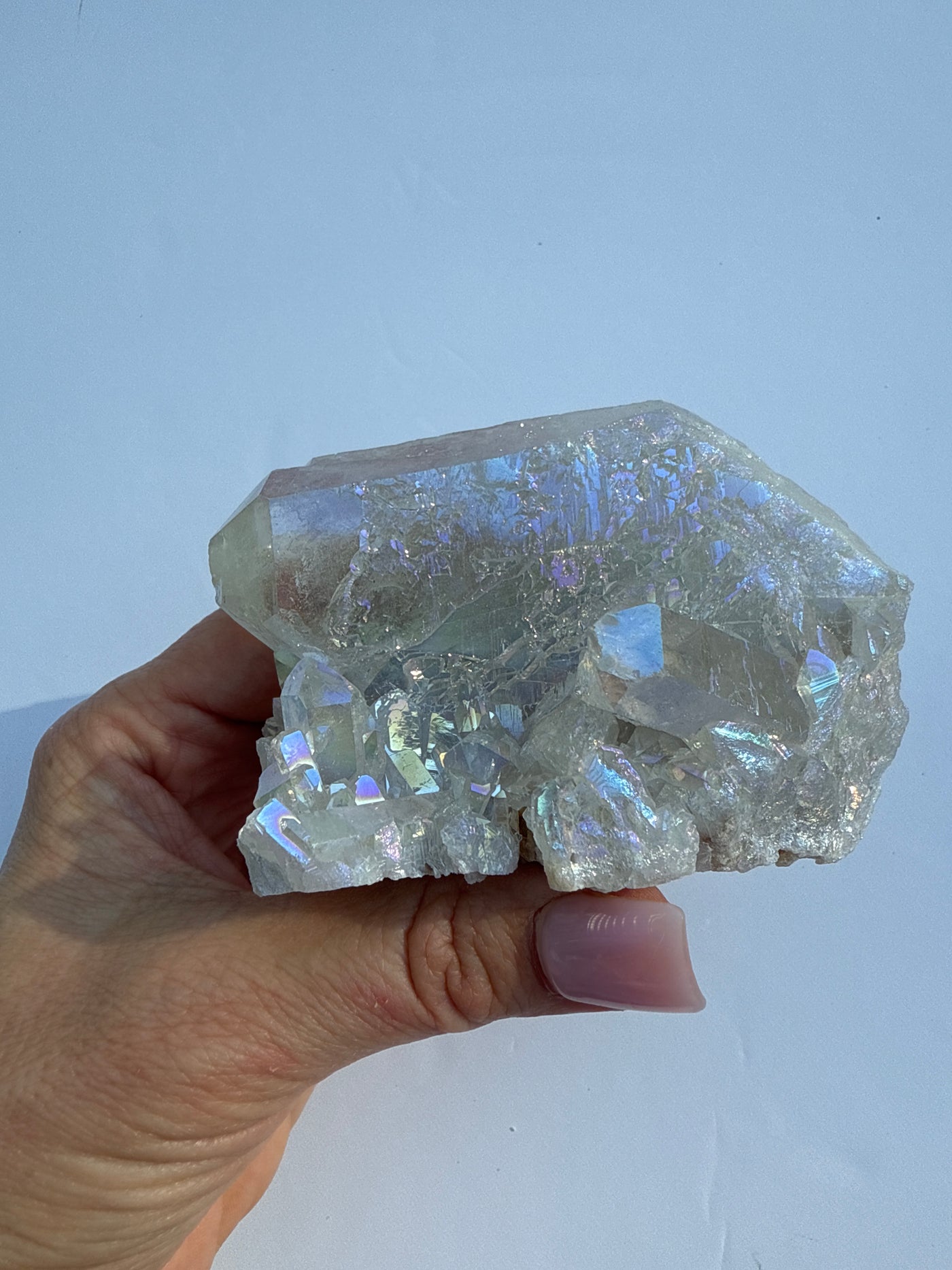 Harmonizing Angel Aura Quartz Cluster 11