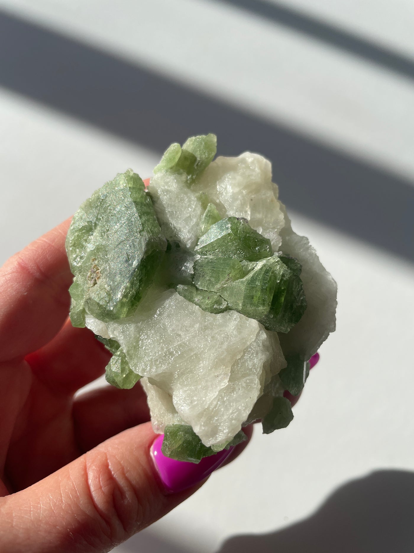 Chromium Diopside in Quartz Matrix 65