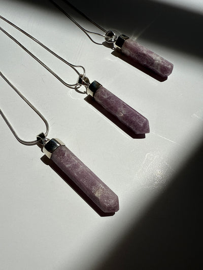 Lepidolite Statement Necklace (intuitively chosen)
