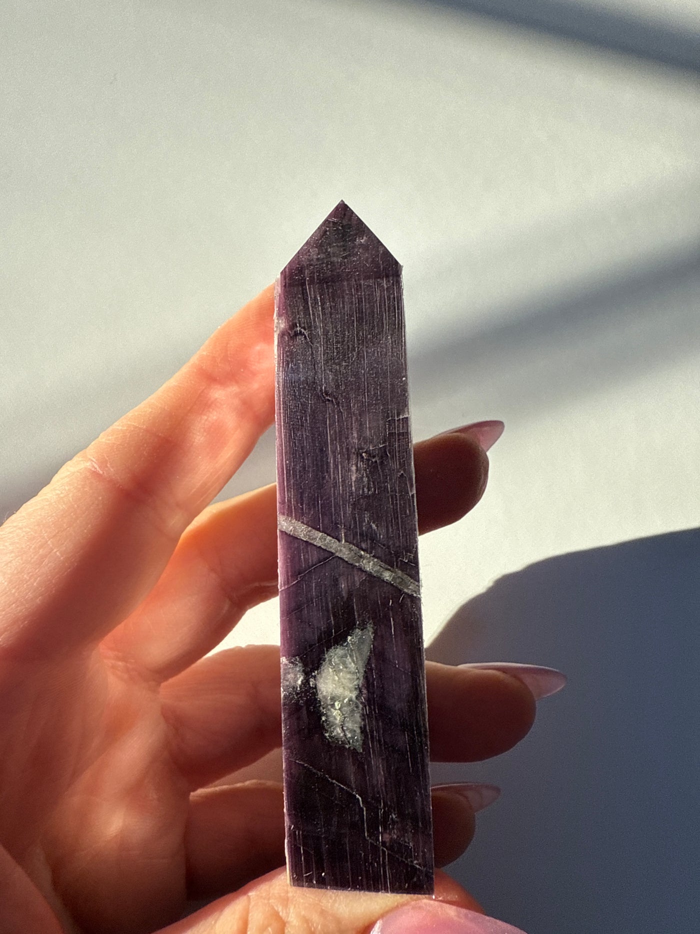 Rare Lepidolite Obelisk 25