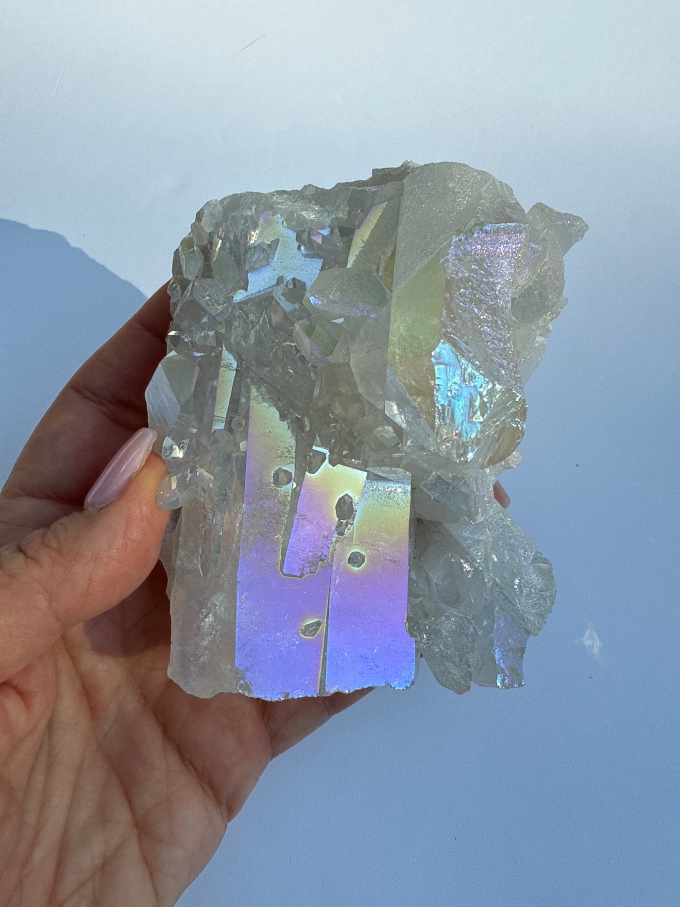 Harmonizing Angel Aura Quartz Cluster 10