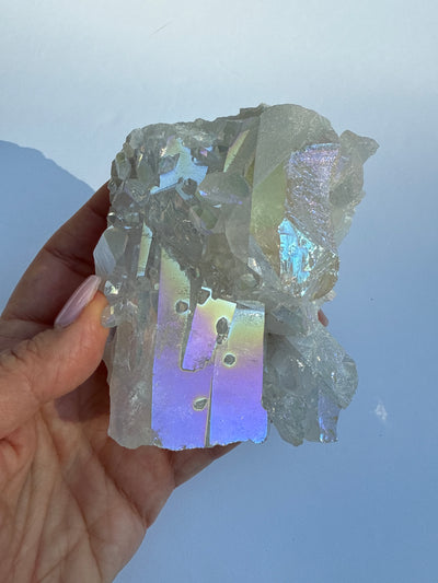 Harmonizing Angel Aura Quartz Cluster 10
