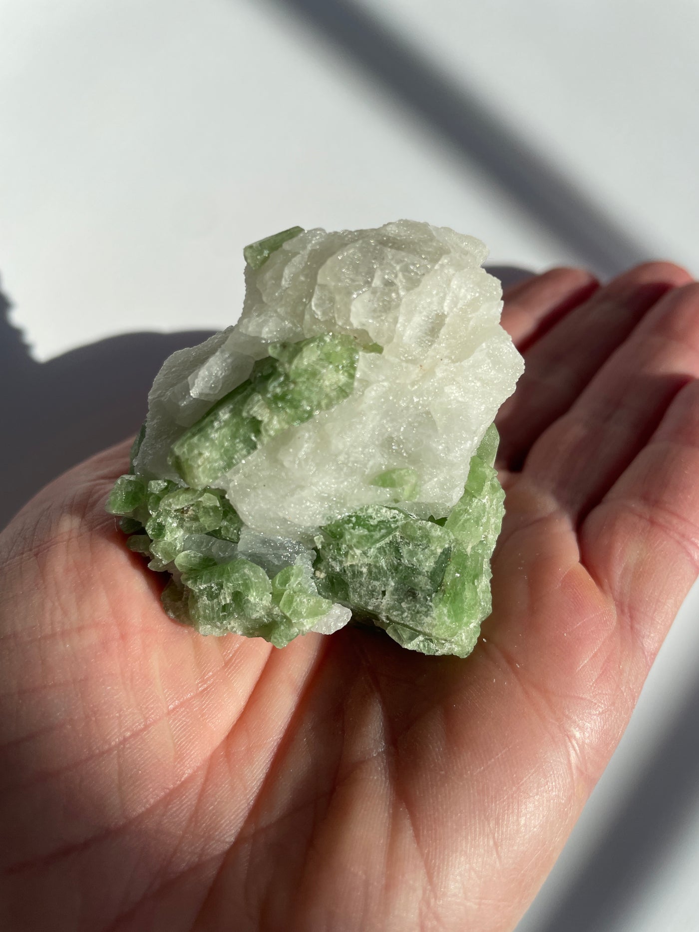 Chromium Diopside in Quartz Matrix 37