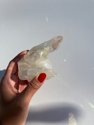 Harmonizing Angel Aura Quartz Cluster 9