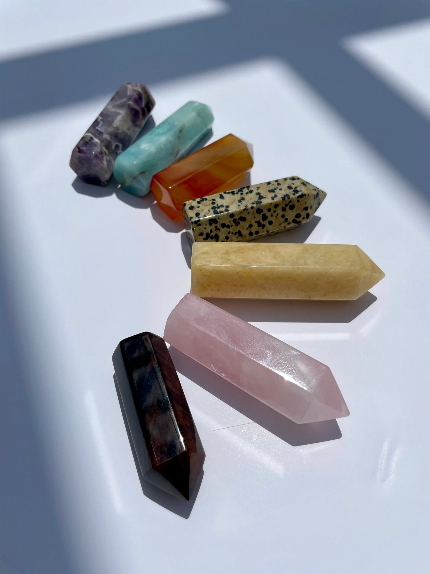 SEVEN Piece Obelisk Chakra Set