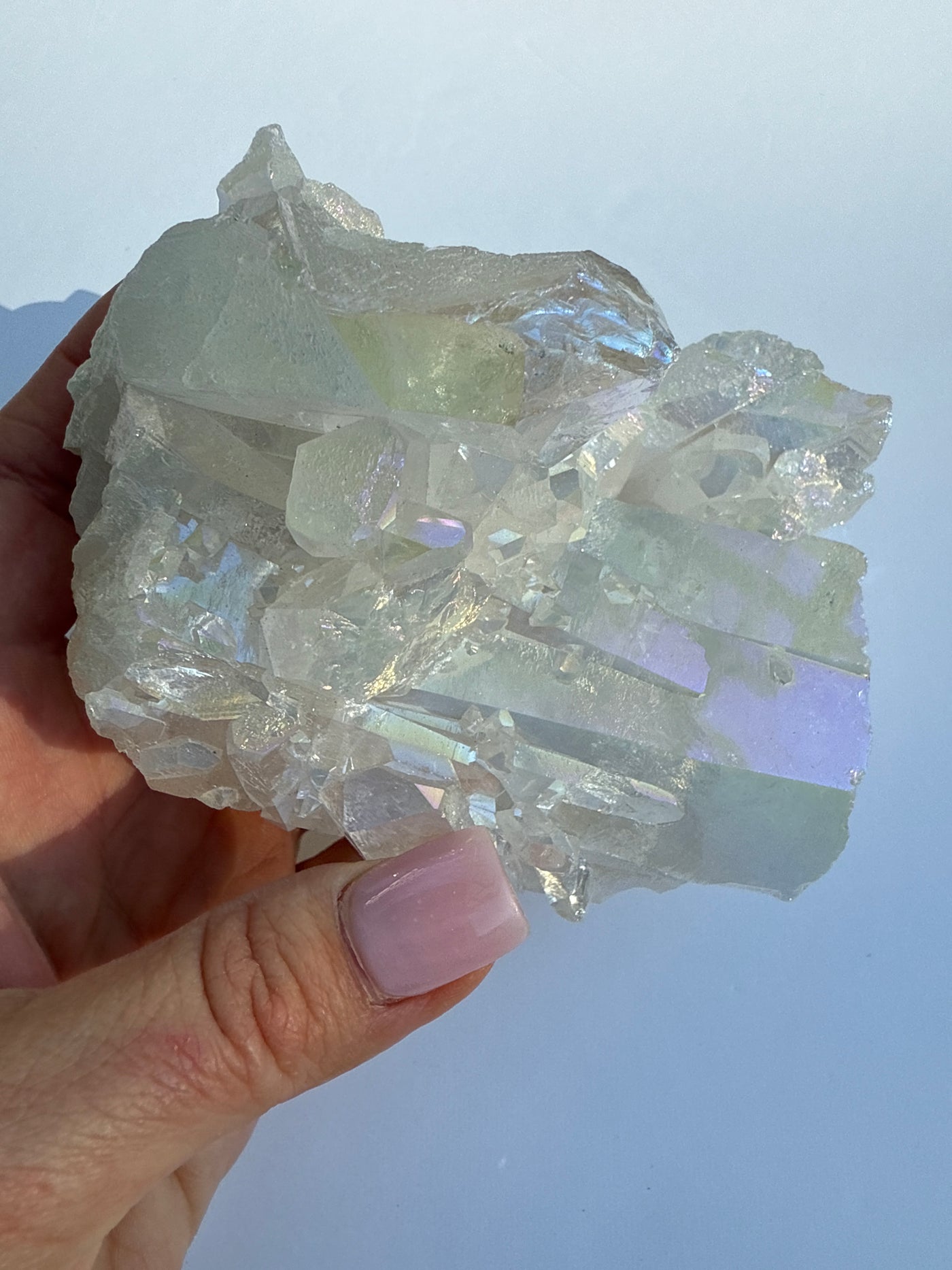 Harmonizing Angel Aura Quartz Cluster 10