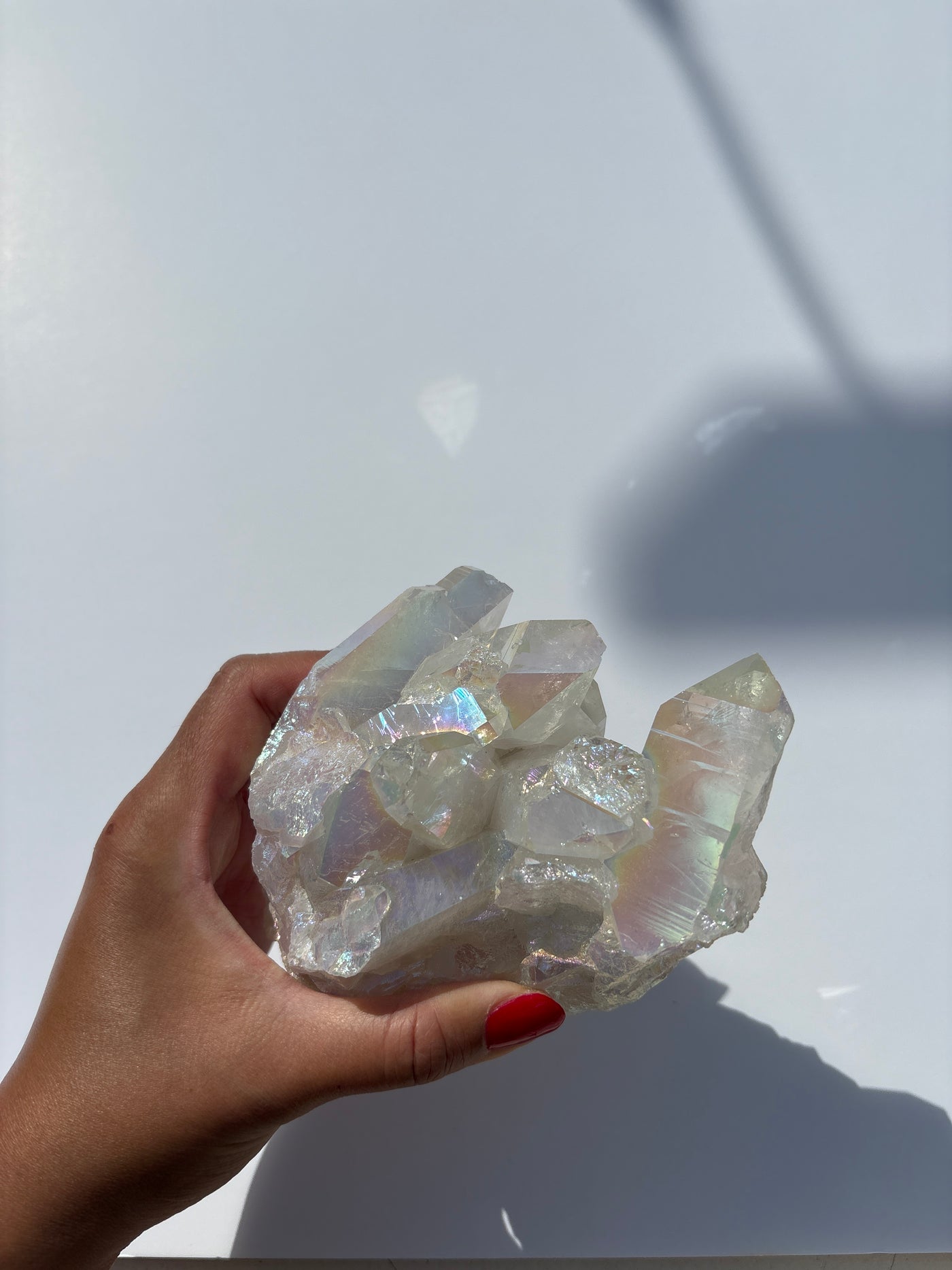 Harmonizing Angel Aura Quartz Cluster 3