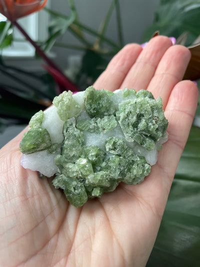 Chromium Diopside in Quartz Matrix 4