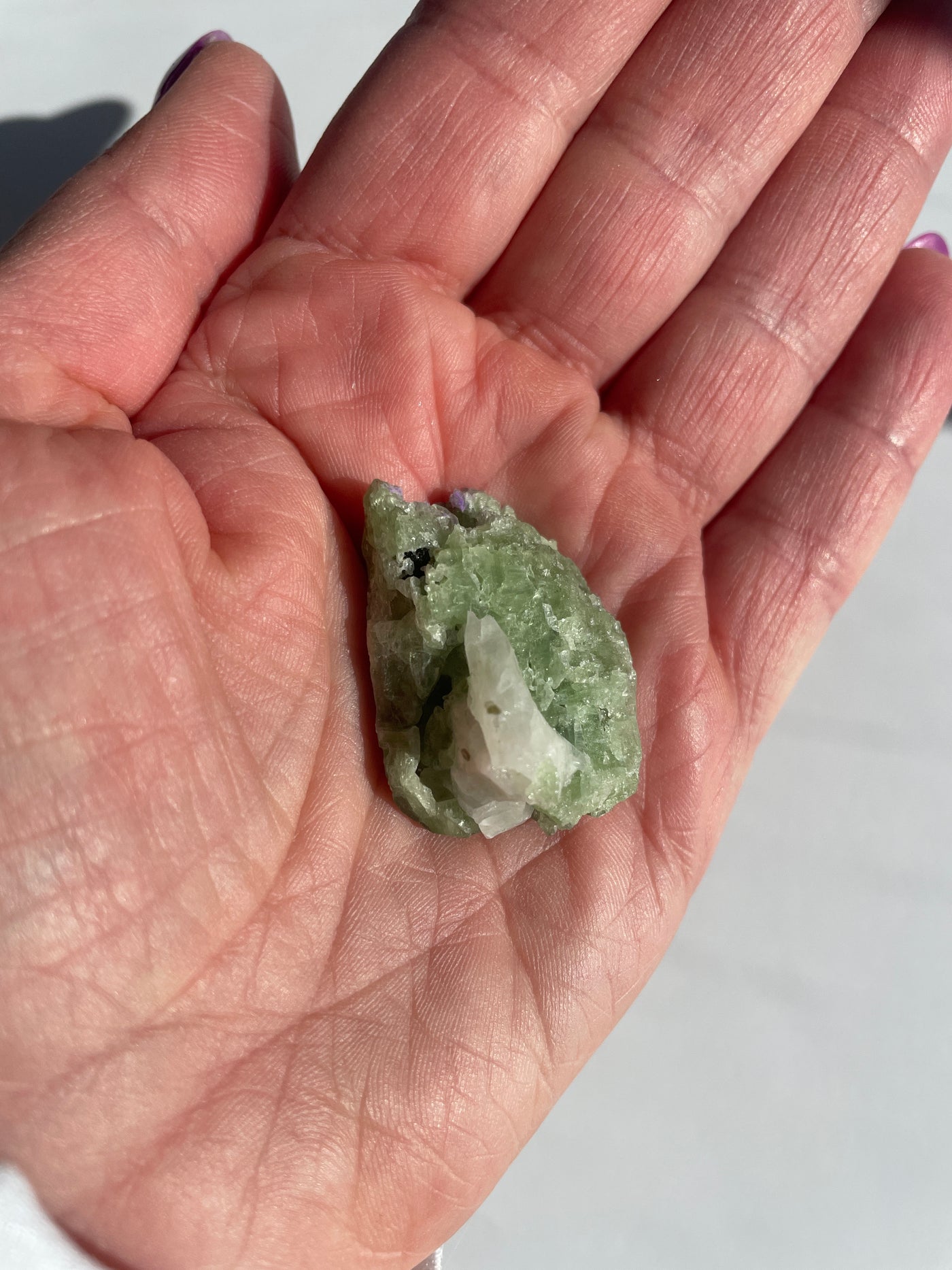 Chromium Diopside in Quartz Matrix 54