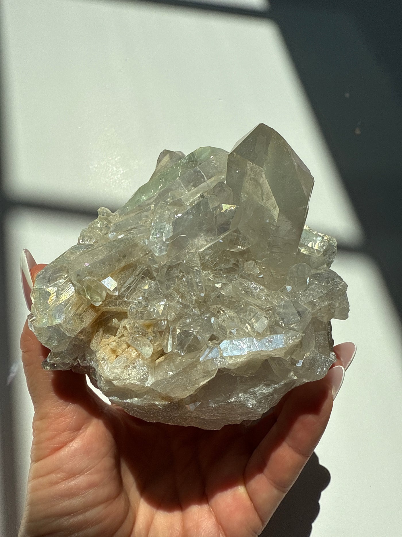 Harmonizing Angel Aura Quartz Cluster 1