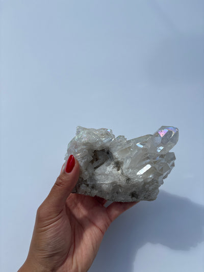 Harmonizing Angel Aura Quartz Cluster 1