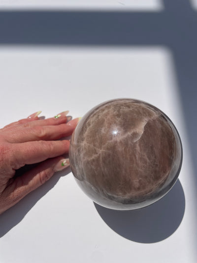 Pink Amphibole Quartz Sphere 11