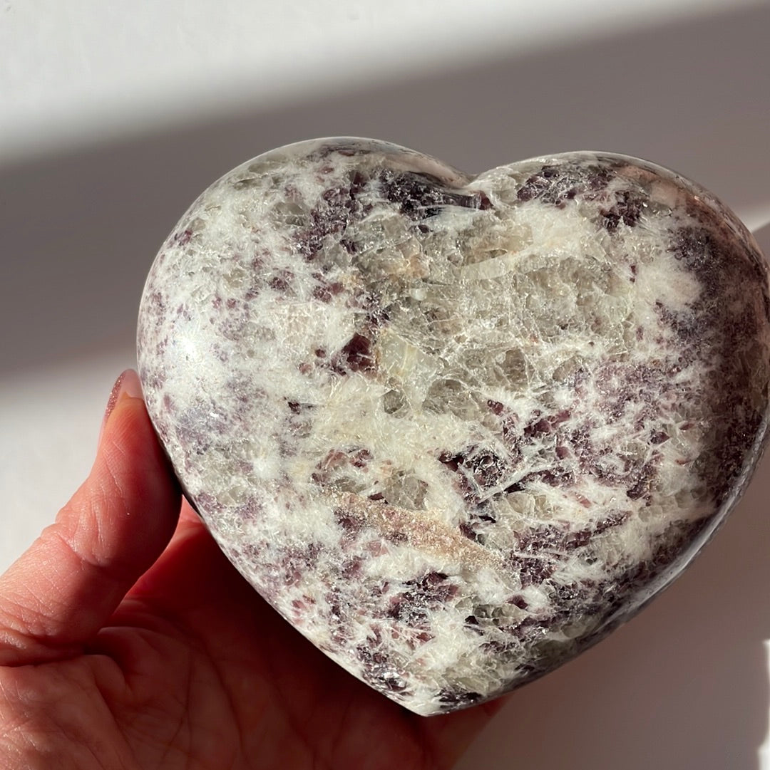 Lepidolite Heart 15
