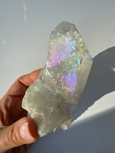 Harmonizing Angel Aura Quartz Cluster 13