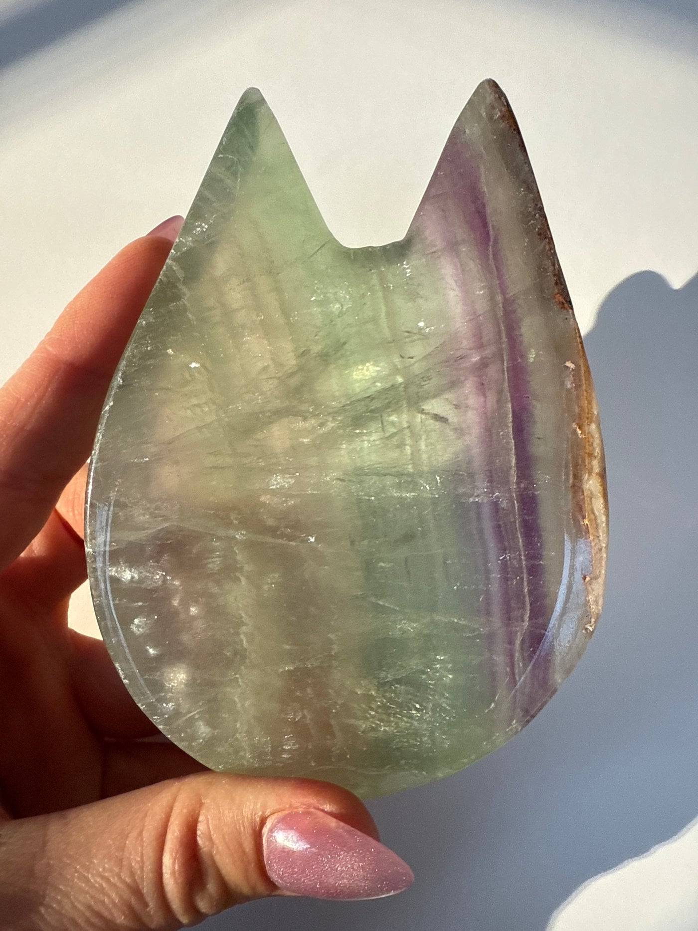 Fluorite Cat Bowl 4