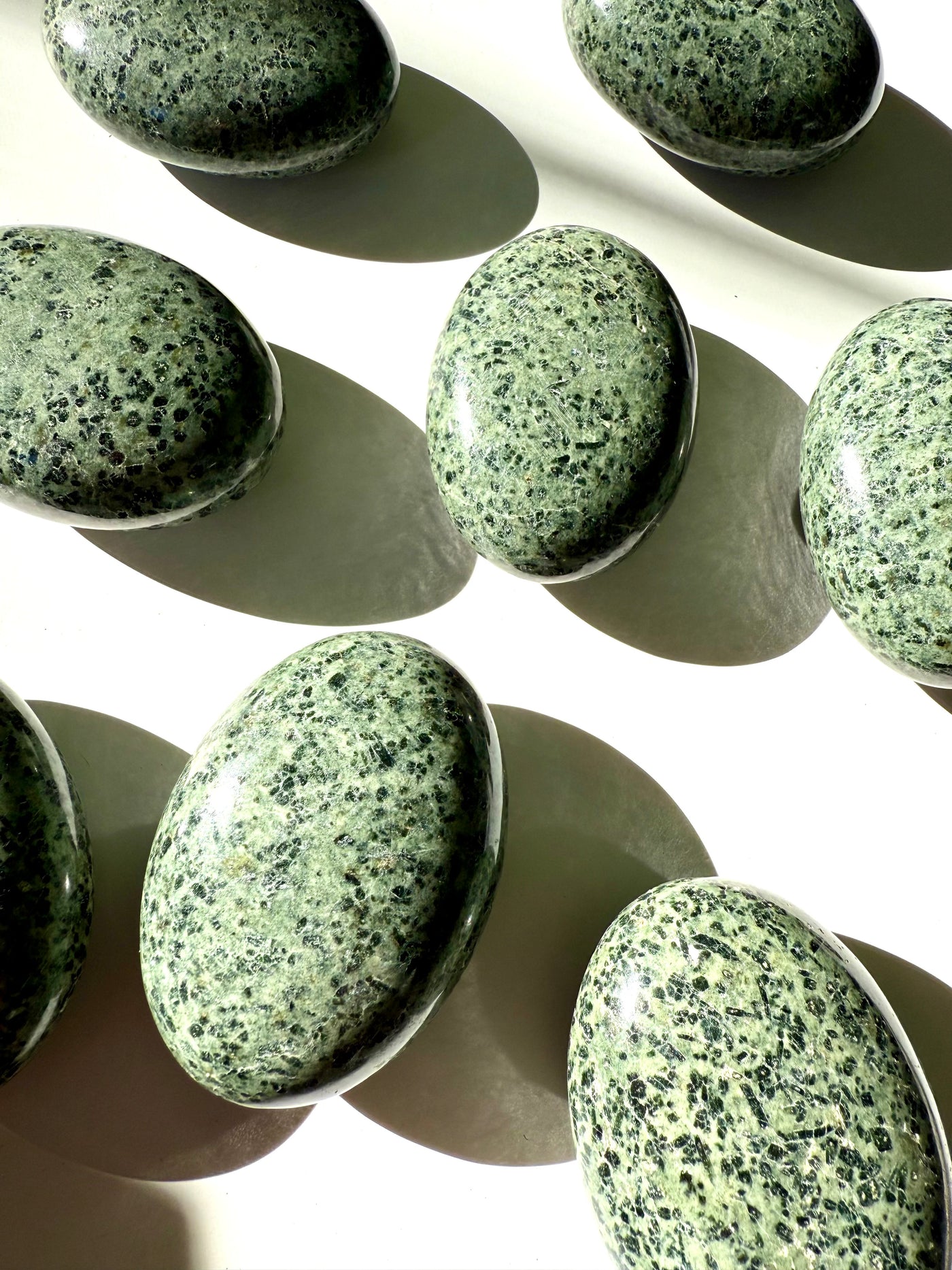 Green Tourmaline Palm Stone