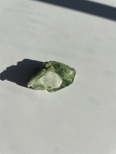 Chromium Diopside in Quartz Matrix 56