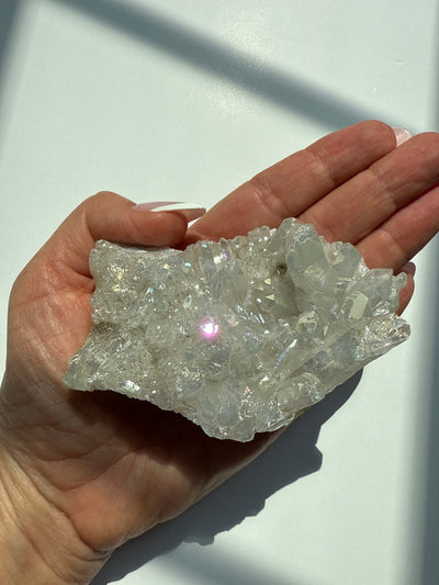 Harmonizing Angel Aura Quartz Cluster 4