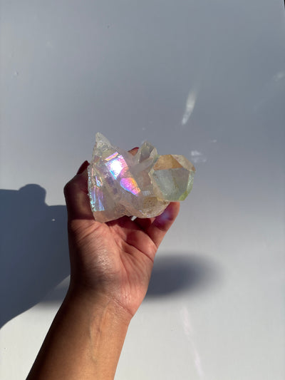 Harmonizing Angel Aura Quartz Cluster 9