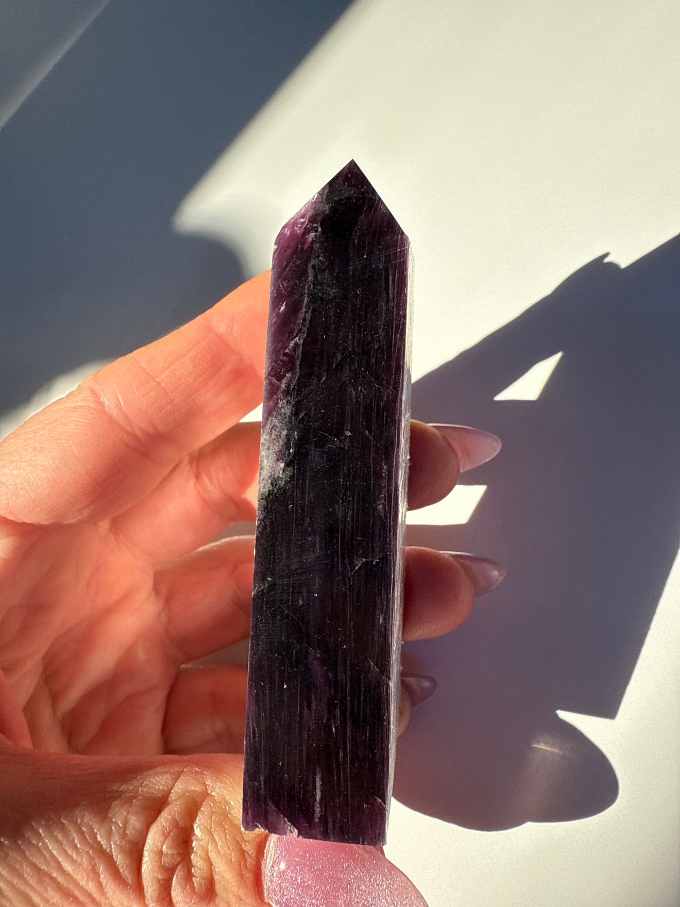 Rare Lepidolite Obelisk 19