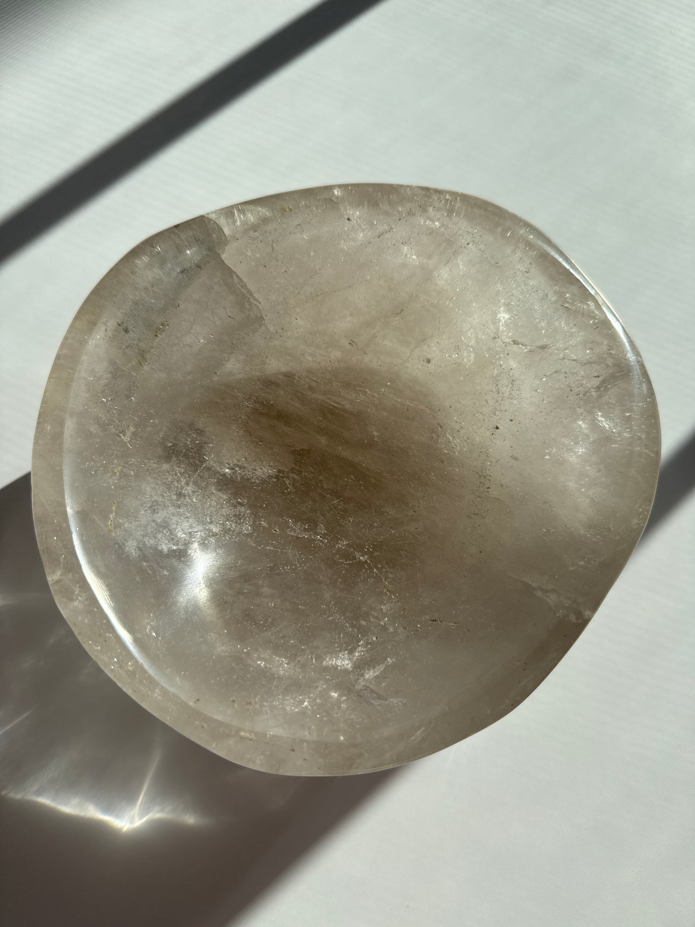 Master Healer Clear Quartz with Smoky Quartz Qualities Bowl  3