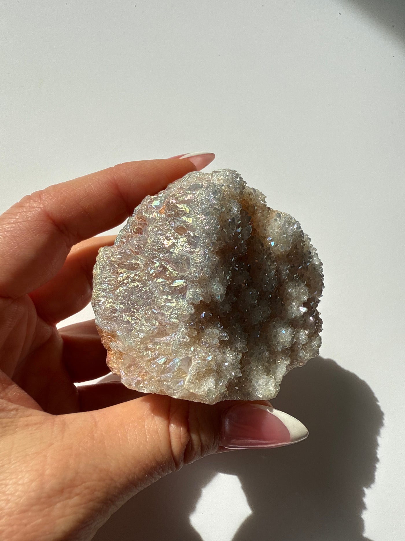 Golden Aura Quartz Cluster 10