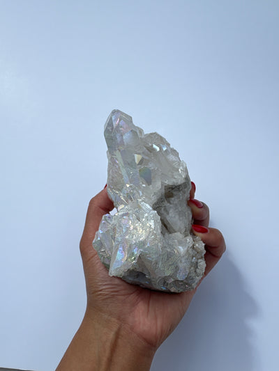 Harmonizing Angel Aura Quartz Cluster 1