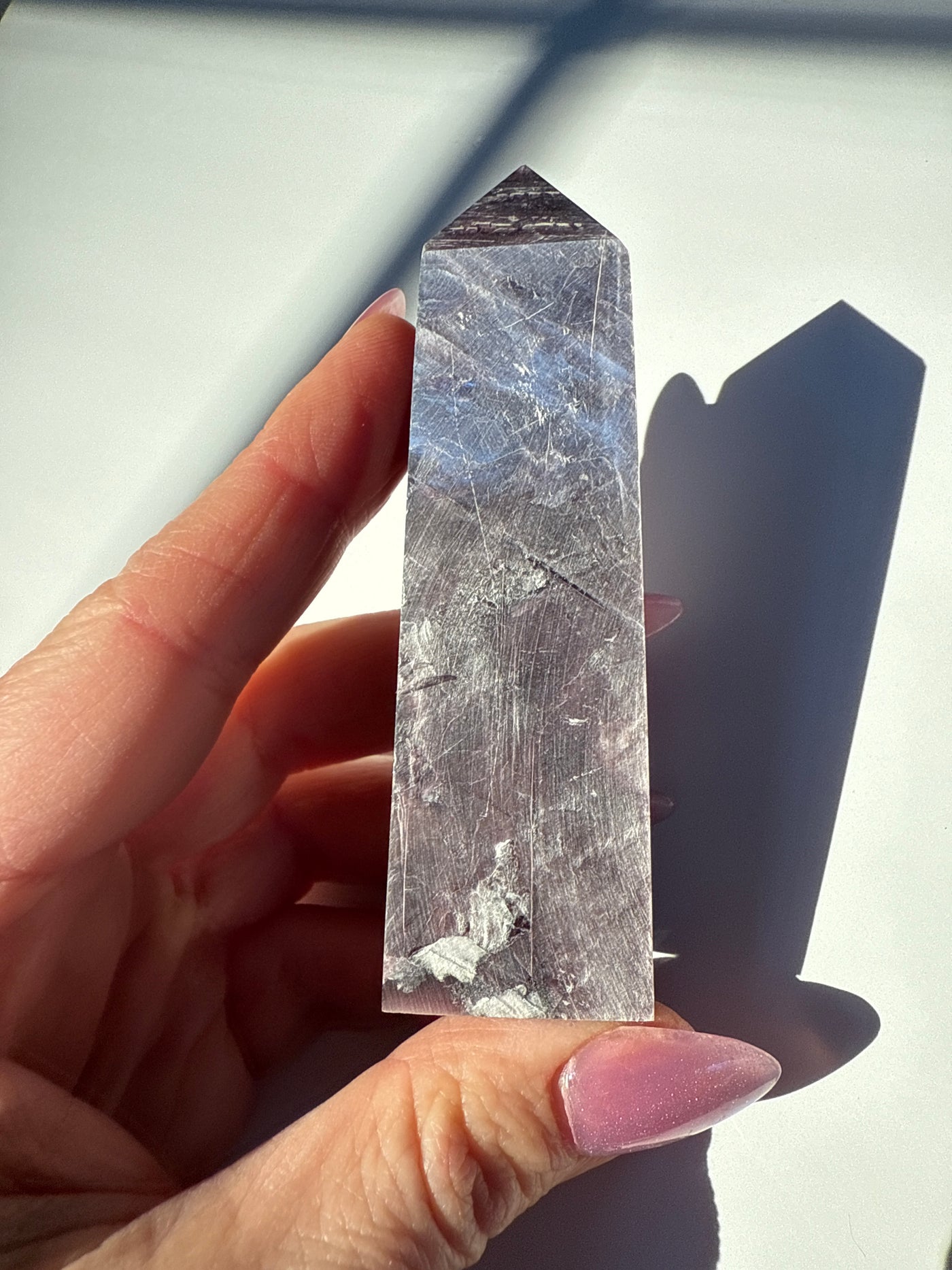 Rare Lepidolite Obelisk 28
