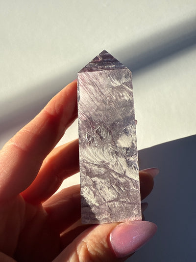 Rare Lepidolite Obelisk 26