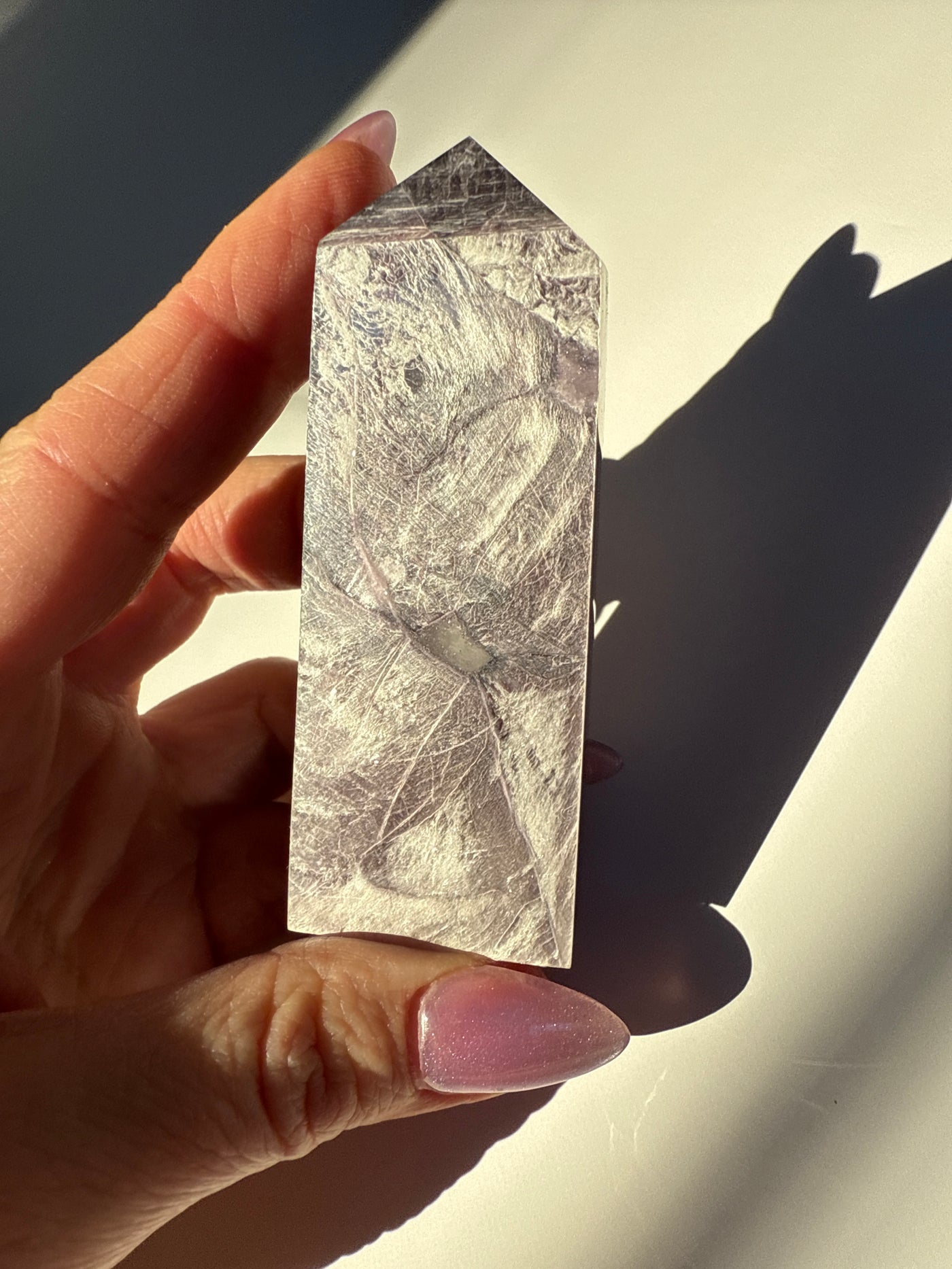 Rare Lepidolite Obelisk 20