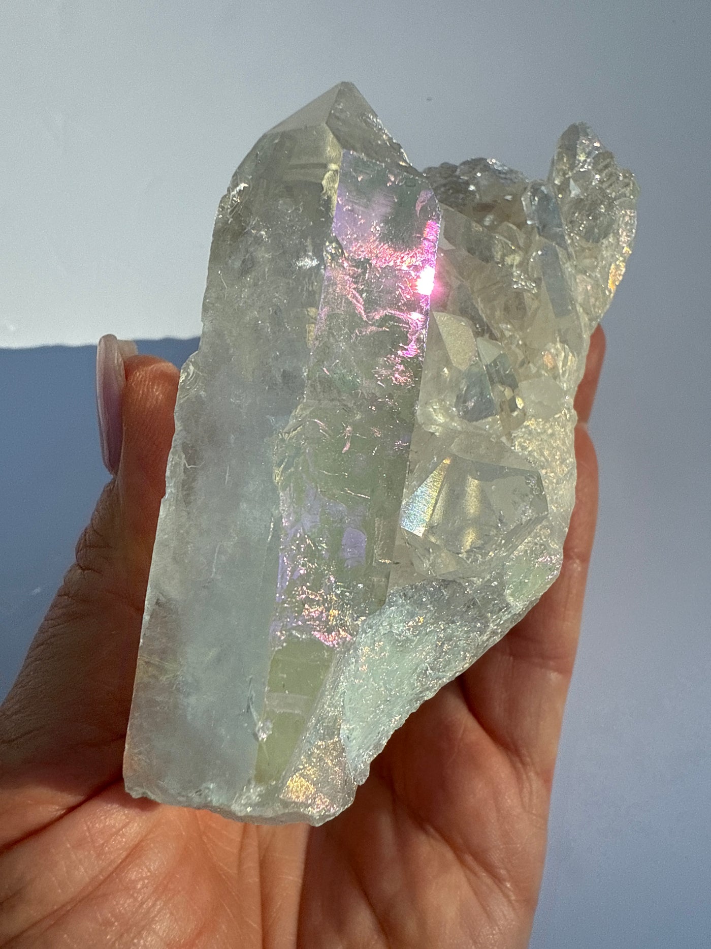 Harmonizing Angel Aura Quartz Cluster 12