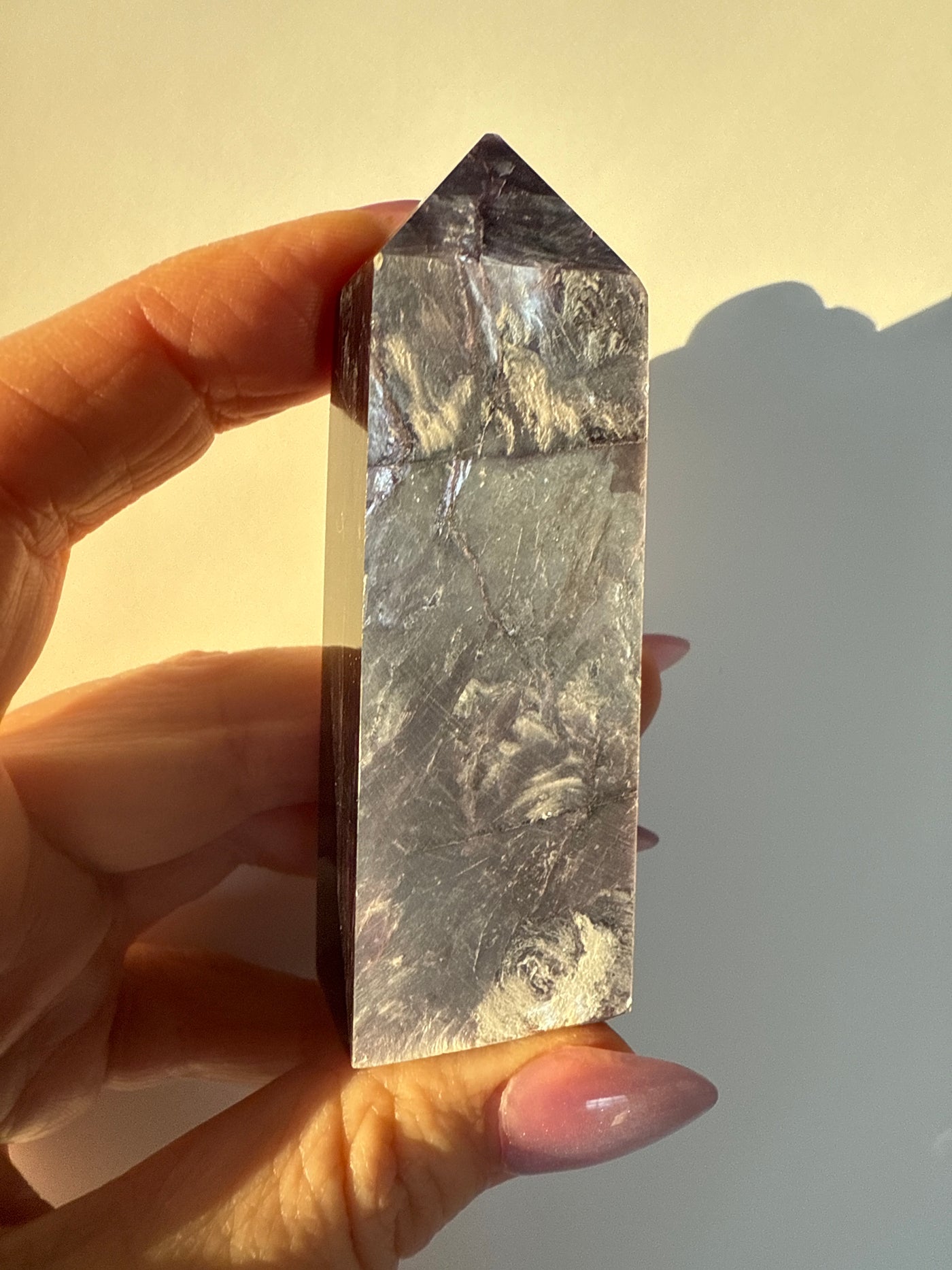 Rare Lepidolite Obelisk 7