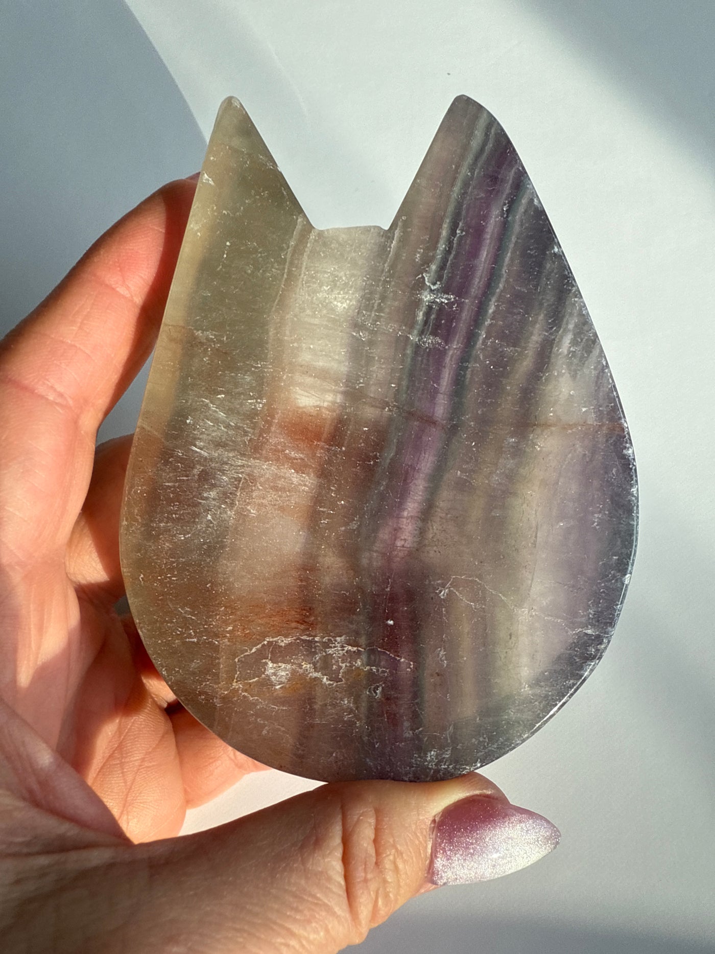 Fluorite Cat Bowl 2