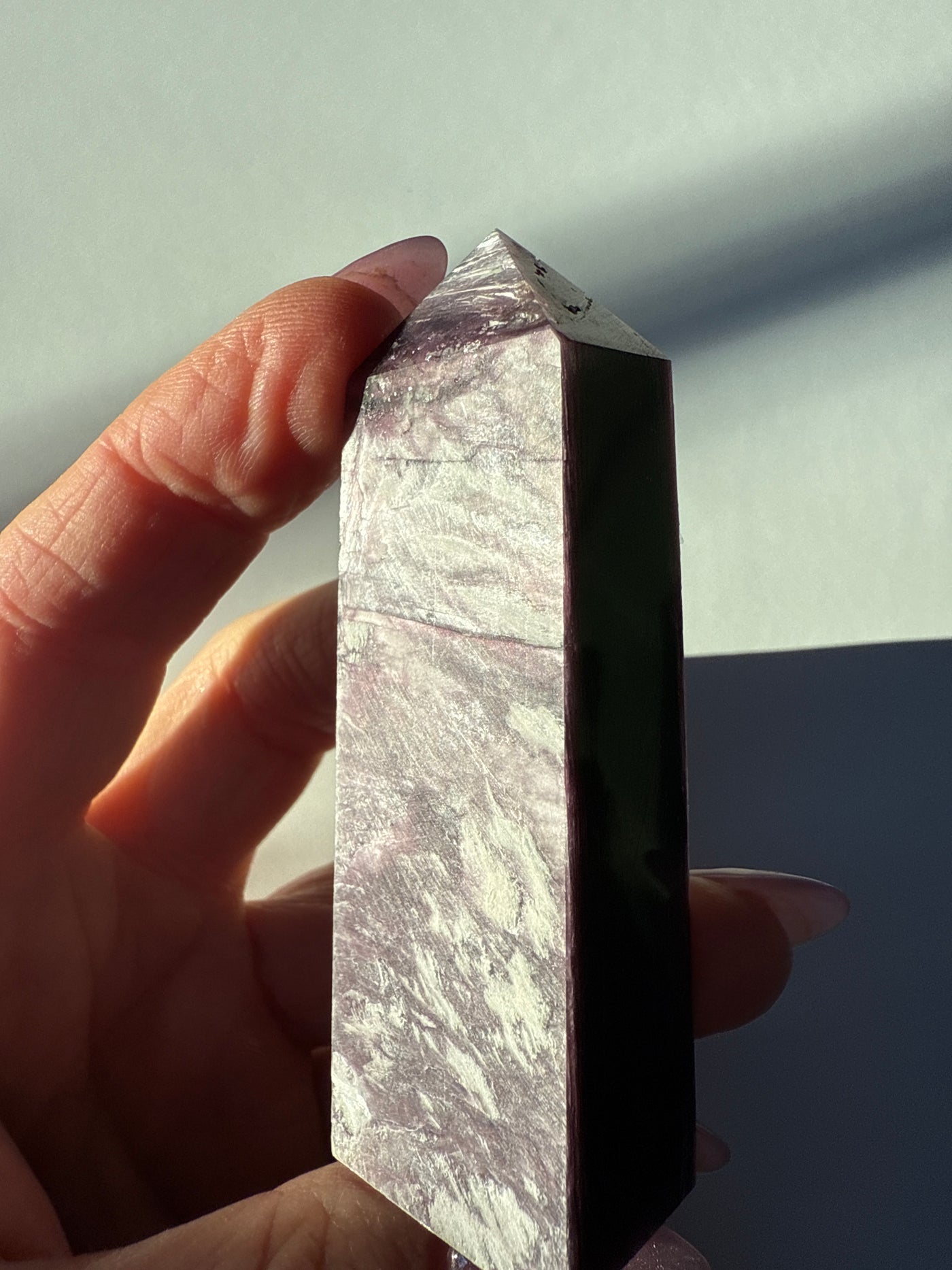 Rare Lepidolite Obelisk 26