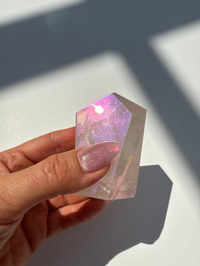 Aura Rose Quartz Piece 13