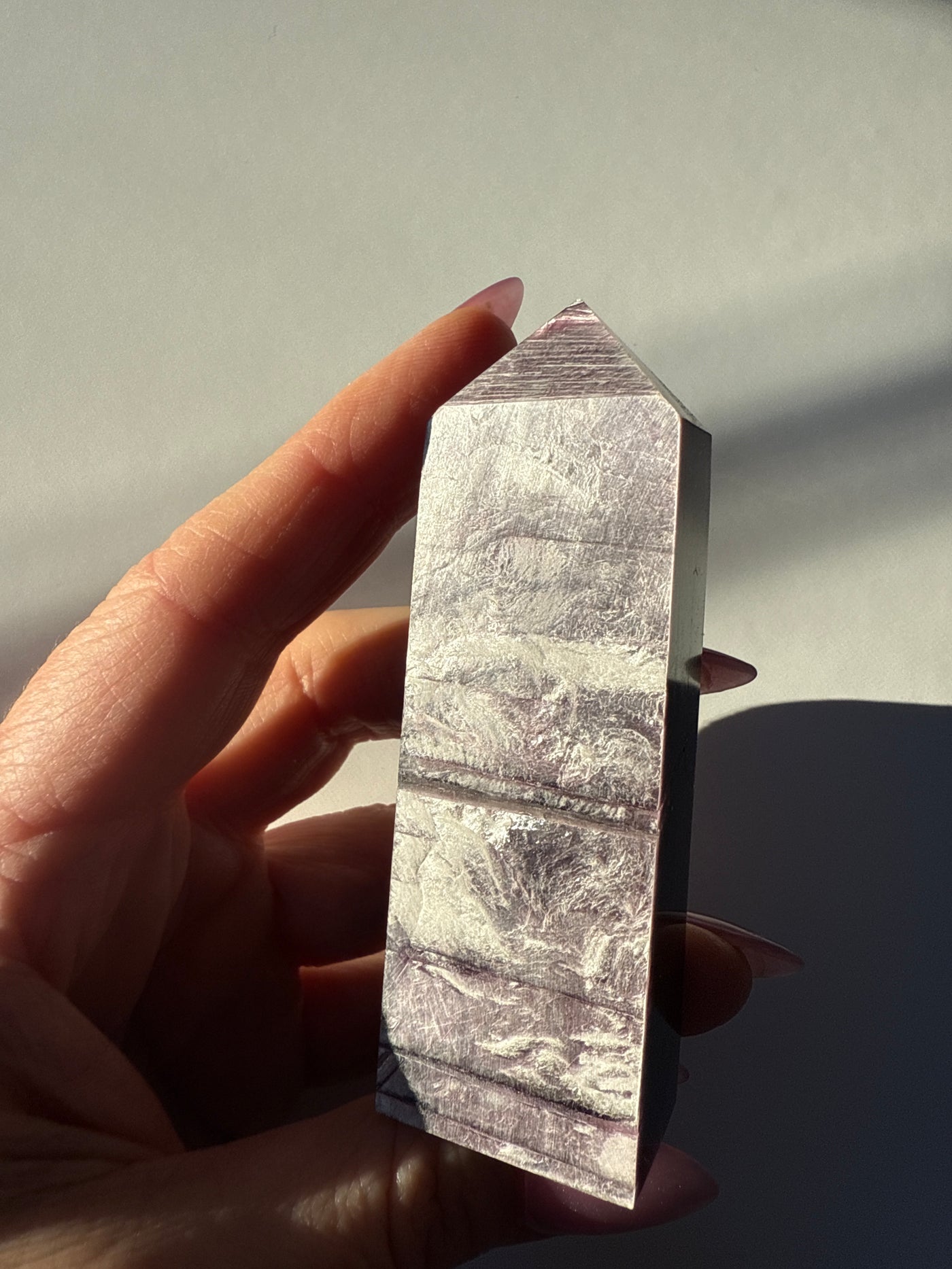 Rare Lepidolite Obelisk 25