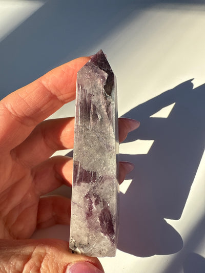 Rare Lepidolite Obelisk 22