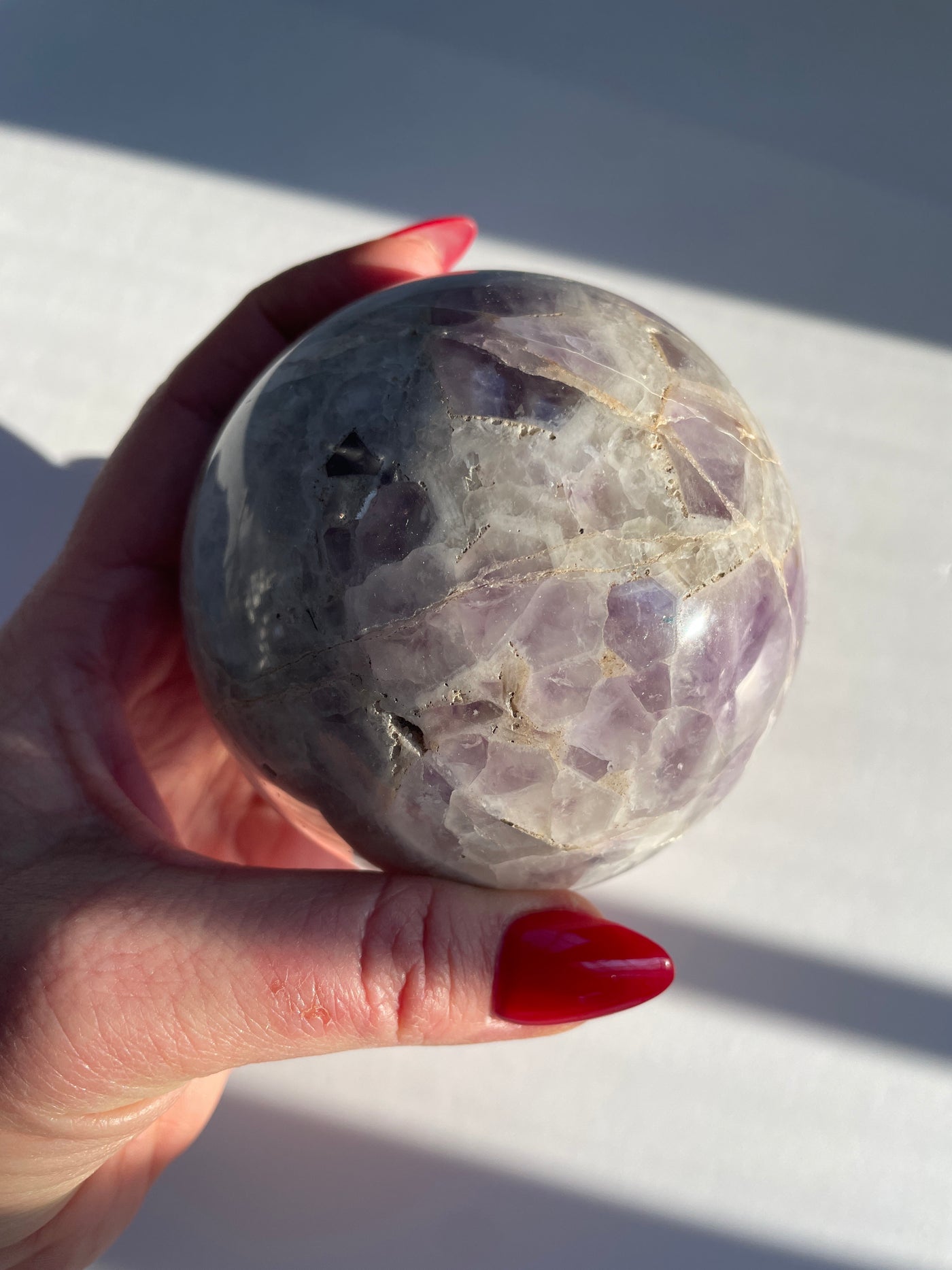 Dog Tooth Amethyst Sphere 1