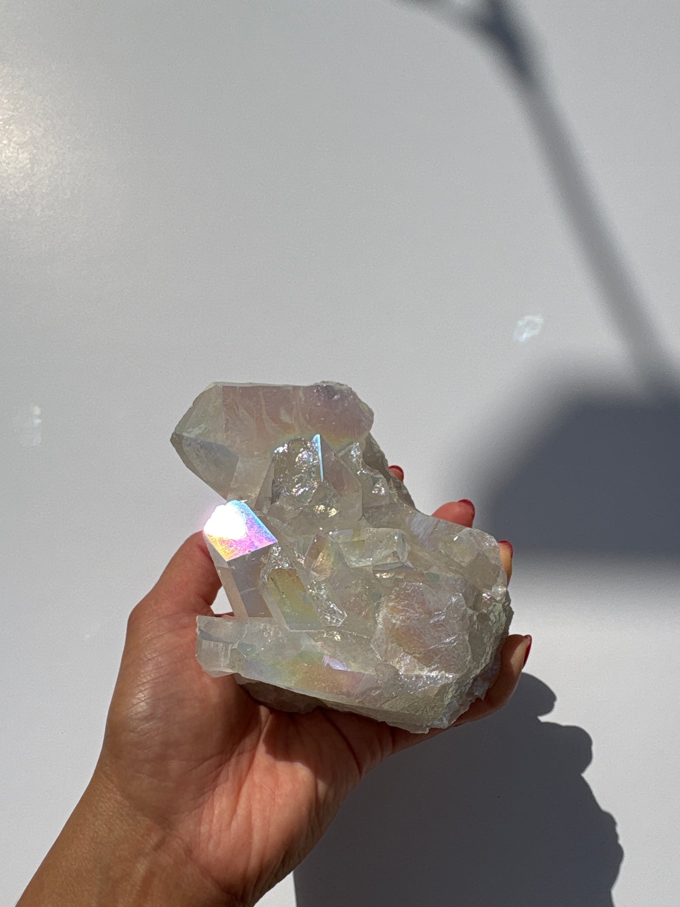 Harmonizing Angel Aura Quartz Cluster 3
