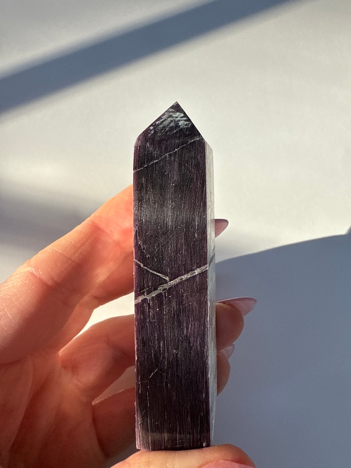 Rare Lepidolite Obelisk 14