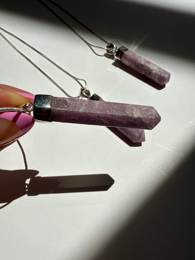 Lepidolite Statement Necklace (intuitively chosen)