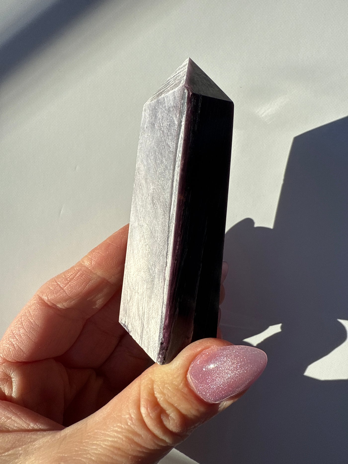 Rare Lepidolite Obelisk 6