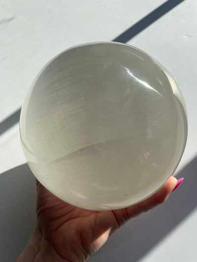 XL Selenite Sphere 15cm