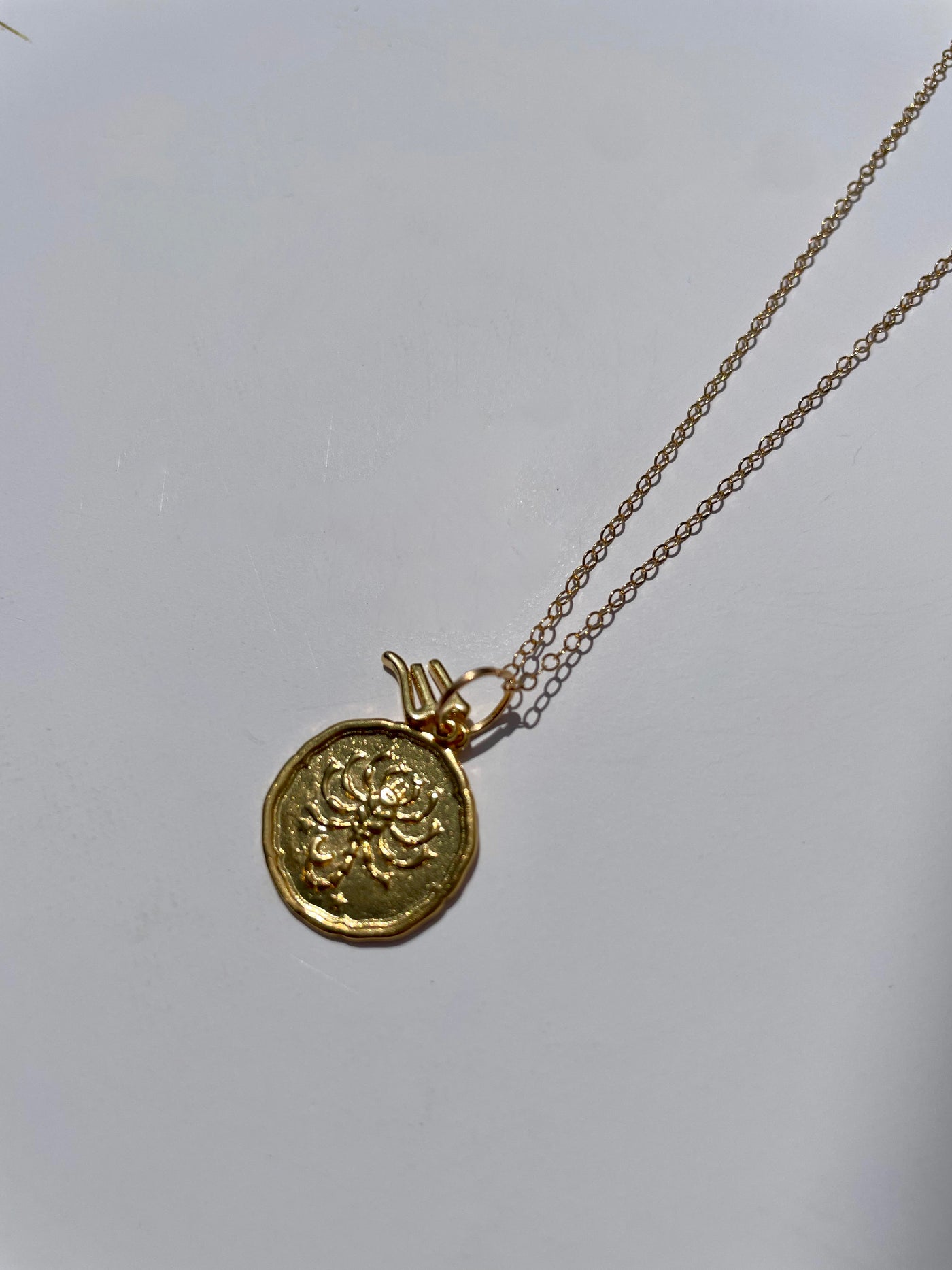 Zodiac Medallion with Mini Charm Necklace