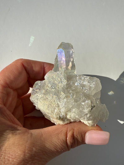 Harmonizing Angel Aura Quartz Cluster 16